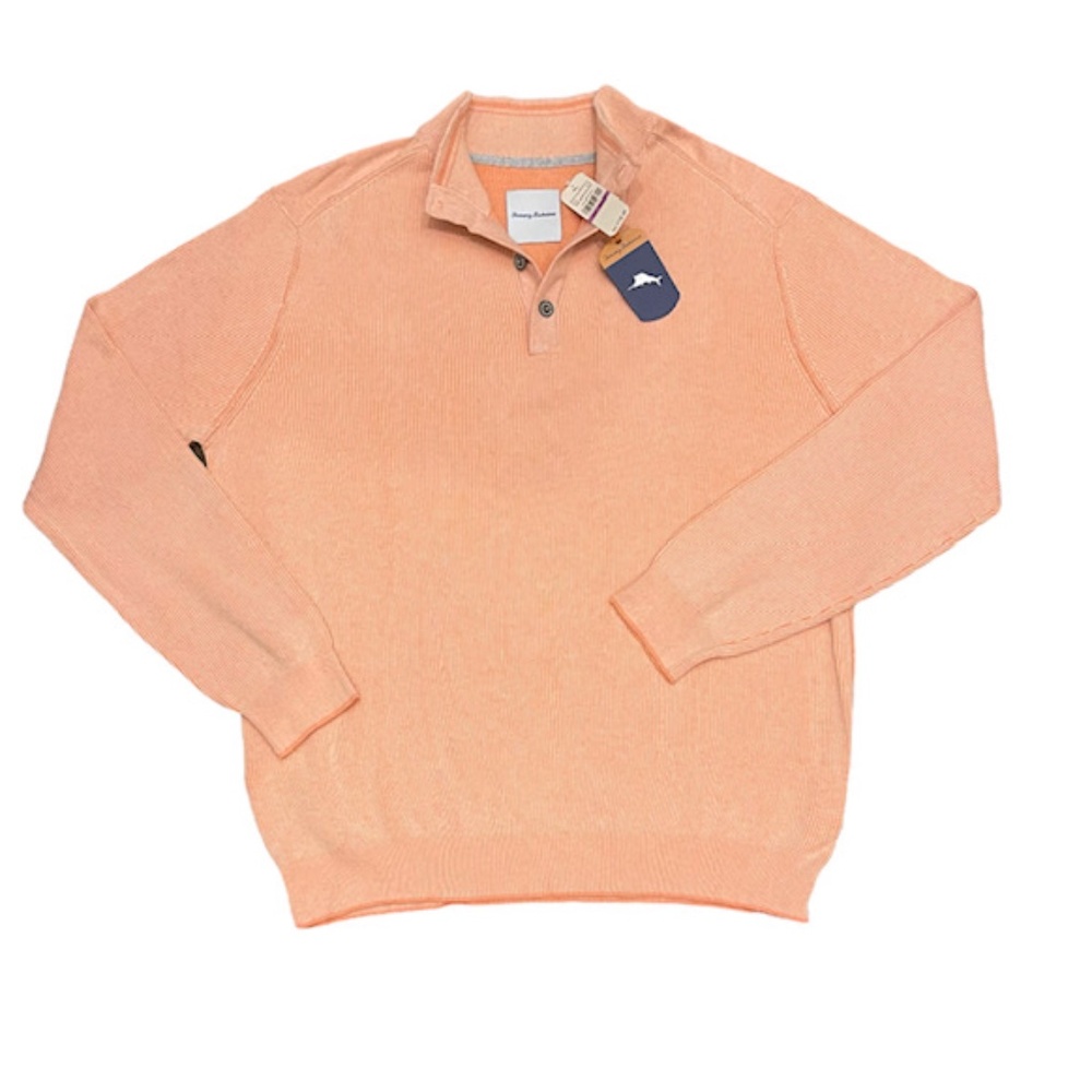 Tommy Bahama button mock sweater NEW WITH TAGS